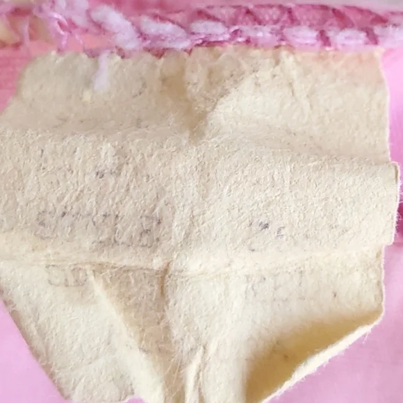 Vintage 2 Piece Top & Bottom Outfit Pink Dutch Girl Baby 12 Months  - Picture 4 of 7